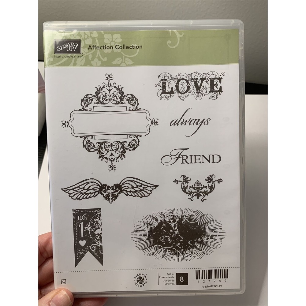 Stampin Up AFFECTION COLLECTION Stamp Set Love Always Friend Flourish RETIRED